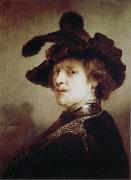 REMBRANDT Harmenszoon van Rijn Self-Portrait in Fancy Dress china oil painting artist